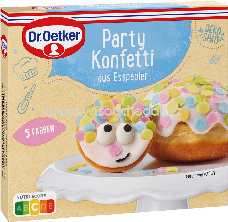 Dr.Oetker Party Konfetti, 5 Farben, 1 Set Dr.Oetker Party Konfetti, 5 Farben, 1 Set