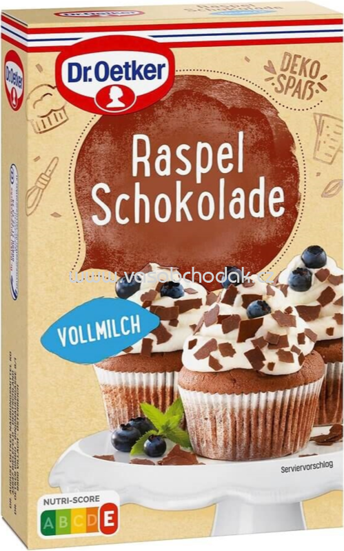 Dr.Oetker Raspel Schokolade Vollmilch, 100g