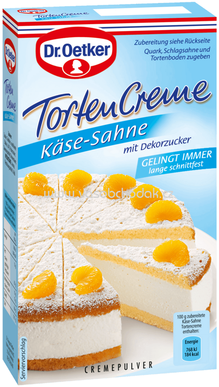 Dr.Oetker Tortencreme Käse Sahne, 150g