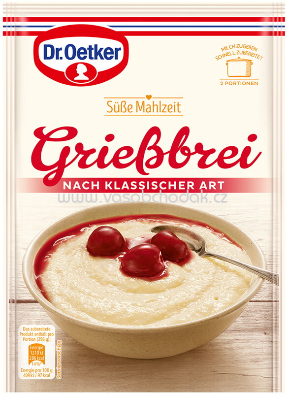 Dr.Oetker Grießbrei nach klassischer Art, 92g Dr.Oetker Grießbrei nach klassischer Art, 92g