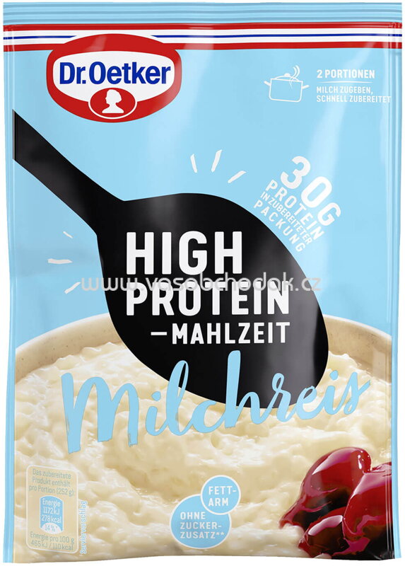 Dr.Oetker High Protein Mahlzeit Milchreis, 104g