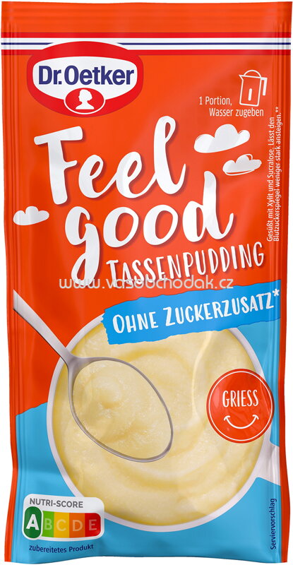 Dr.Oetker Feel Good Tassenpudding Grieß, 67g Dr.Oetker Feel Good Tassenpudding Grieß, 67g