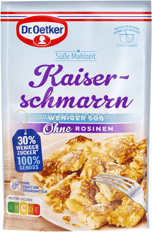 Dr.Oetker Kaiserschmarrn weniger süß ohne Rosinen, 141g