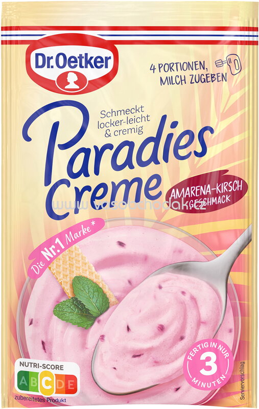 Dr.Oetker Paradies Creme Amarena-Kirsch, 56g