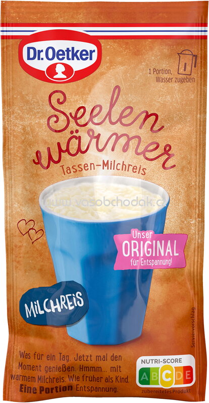 Dr.Oetker Seelenwärmer Tassen-Milchreis, 60g Dr.Oetker Seelenwärmer Tassen-Milchreis, 60g