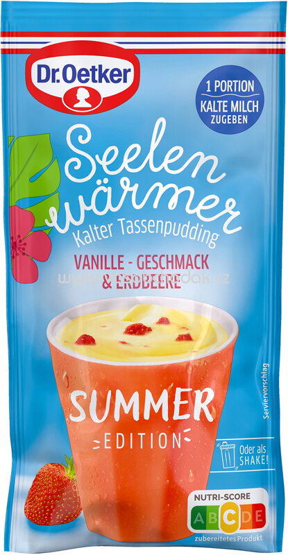 Dr.Oetker Seelenwärmer Vanille-Geschmack & Erdbeere, 36g Dr.Oetker Seelenwärmer Vanille-Geschmack & Erdbeere, 36g
