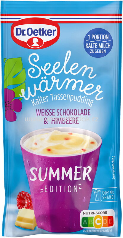 Dr.Oetker Seelenwärmer Weiße Schokolade & Himbeere, 42g Dr.Oetker Seelenwärmer Weiße Schokolade & Himbeere, 42g