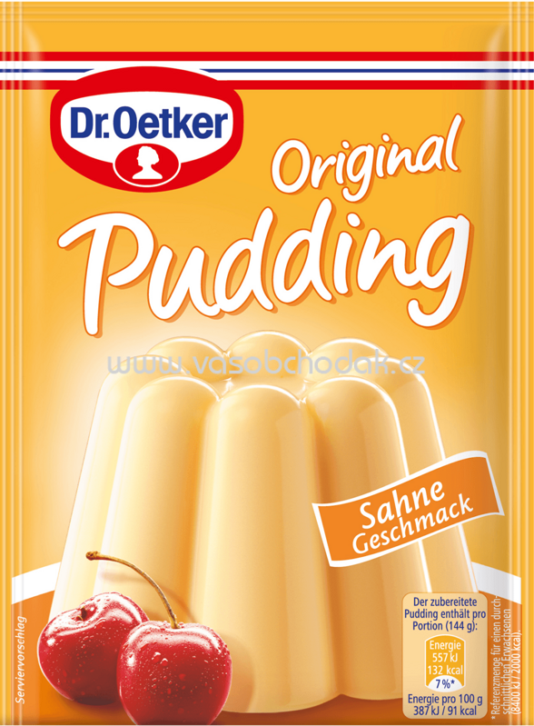 Dr.Oetker Original Pudding Sahne, 3 St, 111g Dr.Oetker Original Pudding Sahne, 3 St, 111g
