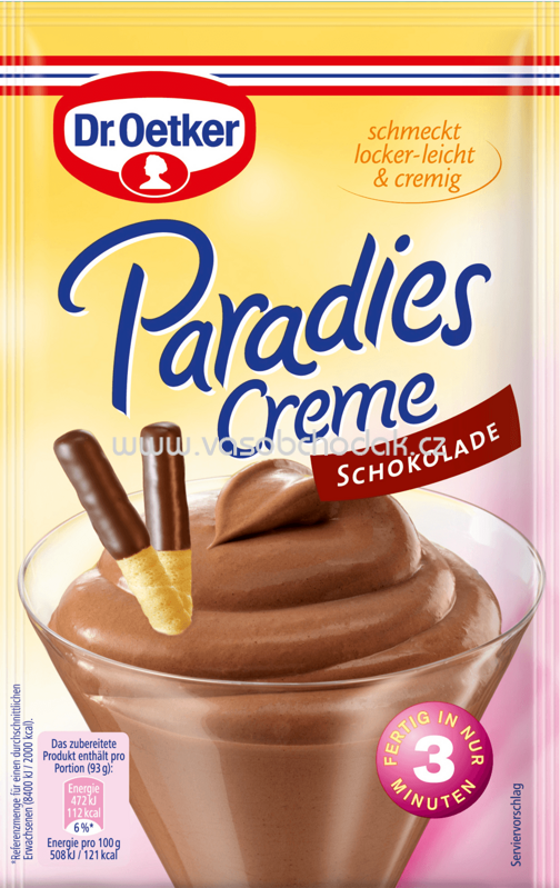 Dr.Oetker Paradies Creme Schokolade, 74g