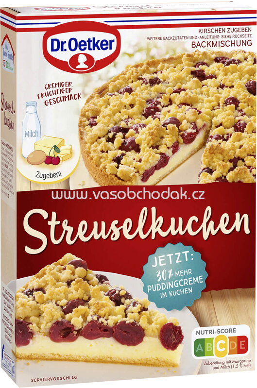 Dr.Oetker Backmischungen Klassische Streusel Kuchen, 485g