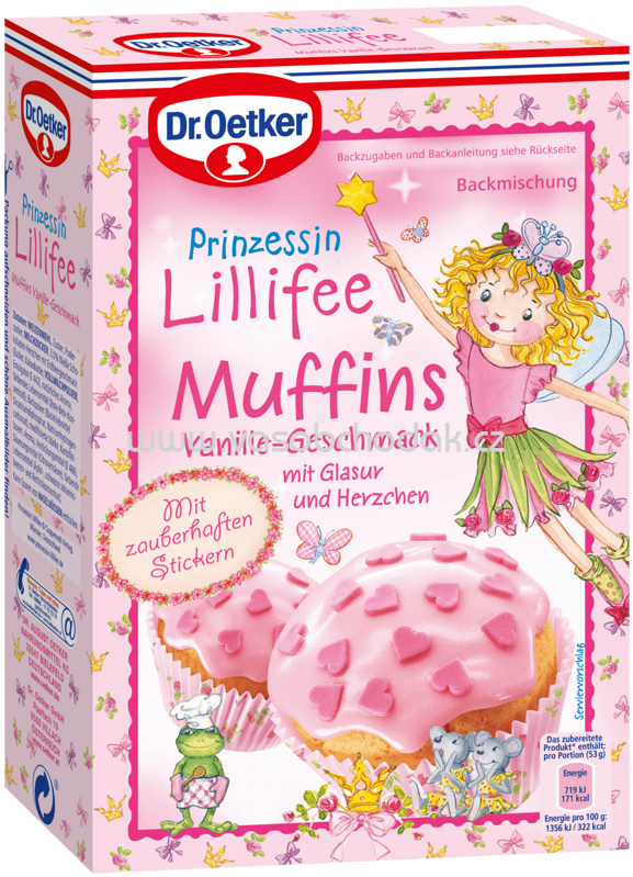 Dr.Oetker Backmischungen für Kinder Prinzessin Lillifee Muffins Vanille, 397g