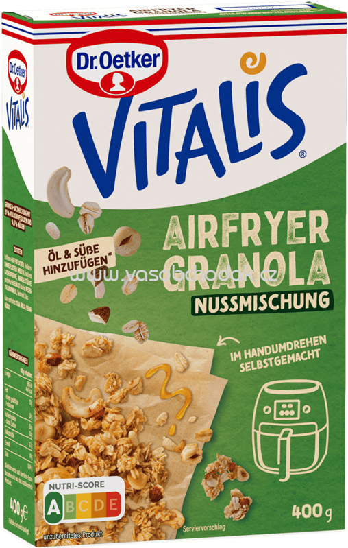 Dr.Oetker Vitalis Airfryer Granola Nussmischung, 400g