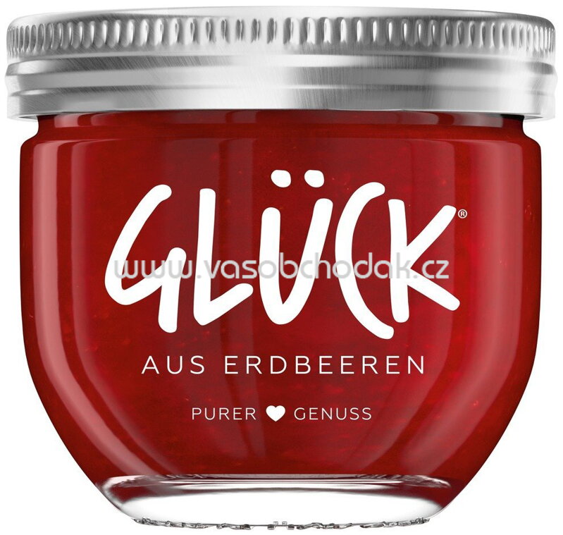 Glück Fruchtaufstrich aus Erdbeeren, 230g Glück Fruchtaufstrich aus Erdbeeren, 230g