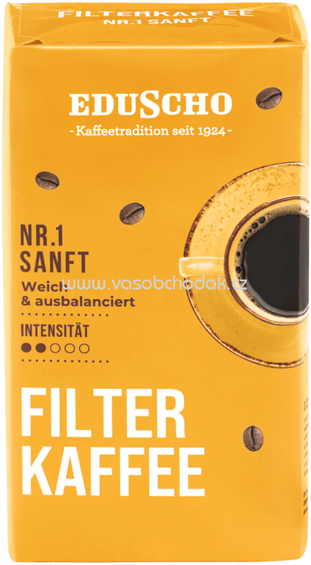 Eduscho Filterkafee Nr.1 Sanft Weich & ausbalanciert, 500g Eduscho Filterkafee Nr.1 Sanft Weich & ausbalanciert, 500g