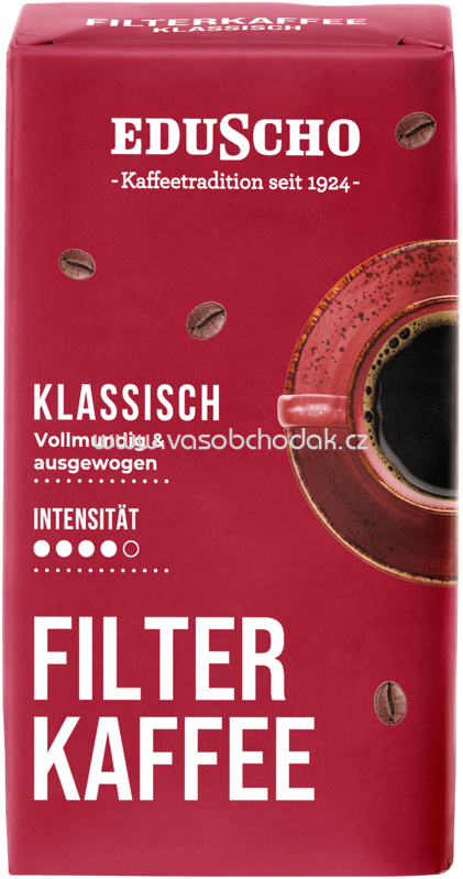 Eduscho Filterkafee Nr.1 Klassisch Vollmundiq & ausgewogen, 500g Eduscho Filterkafee Nr.1 Klassisch Vollmundiq & ausgewogen, 500g