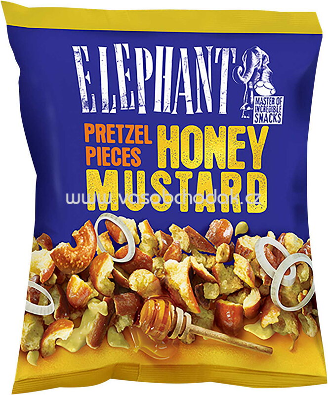 Elephant Pretzel Pieces Honey & Mustard, 125g