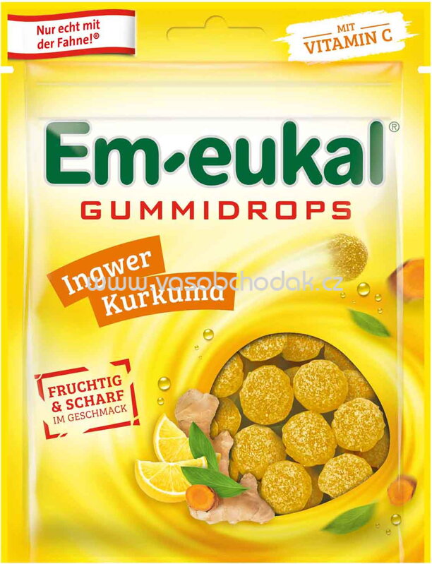 Em-eukal Gummidrops Ingwer Kurkuma, 90g