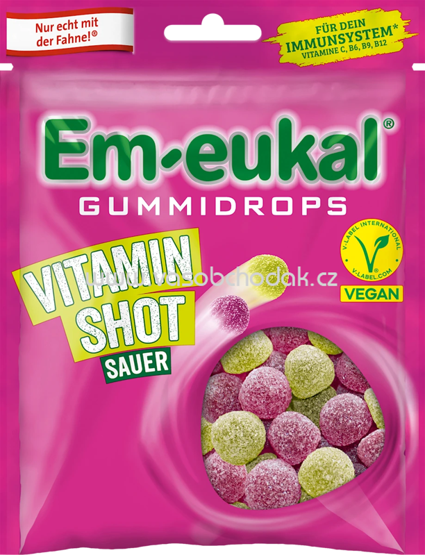 Em-eukal Gummidrops Vitamin Shot Sauer, 90g