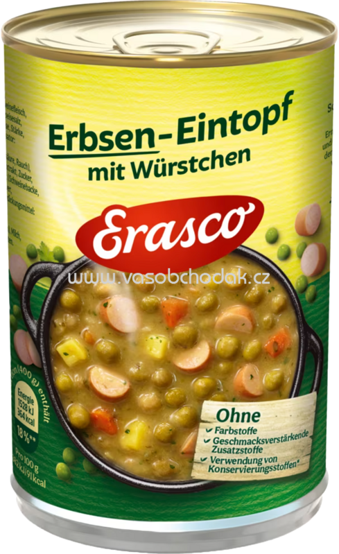 Erasco Erbsen-Eintopf mit Würstchen, 400g