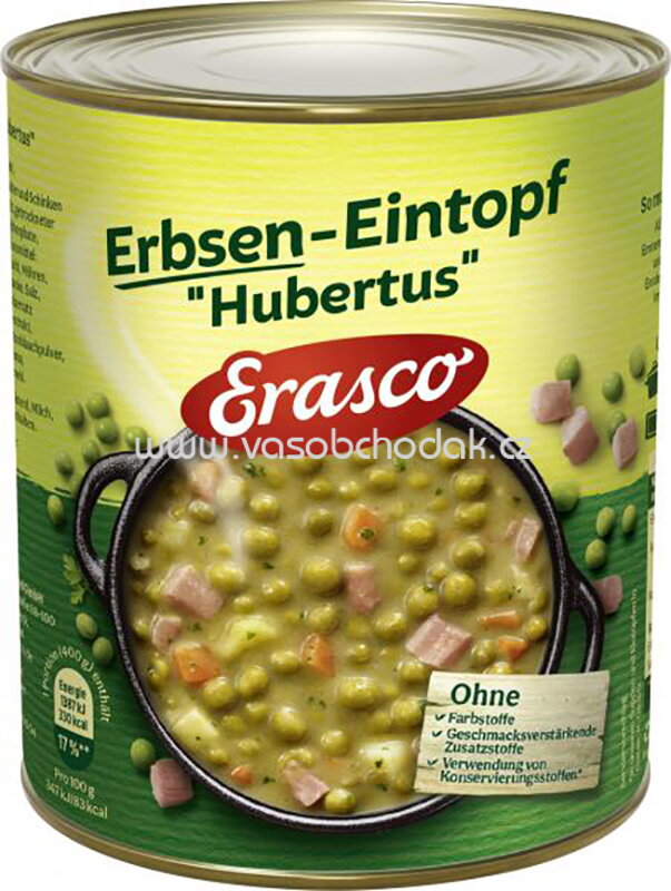 Erasco Erbsen-Eintopf Hubertus, 800g