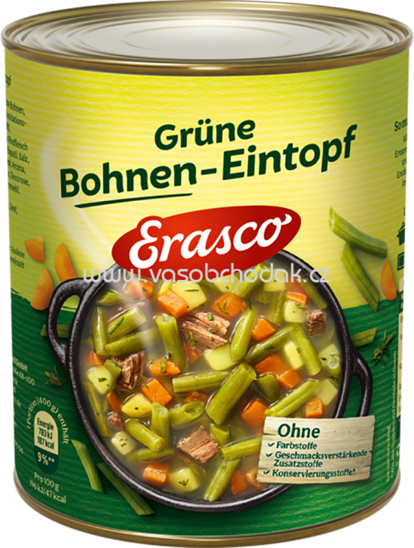 Erasco Grüne Bohnen-Eintopf, 800g Erasco Grüne Bohnen-Eintopf, 800g