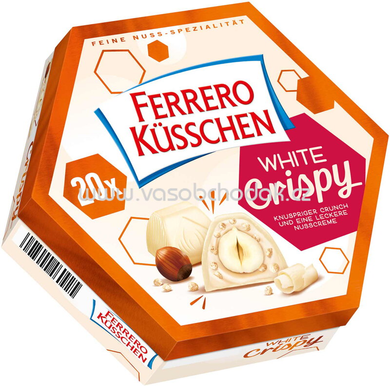 Ferrero Küsschen White Crispy, 20 St, 172g