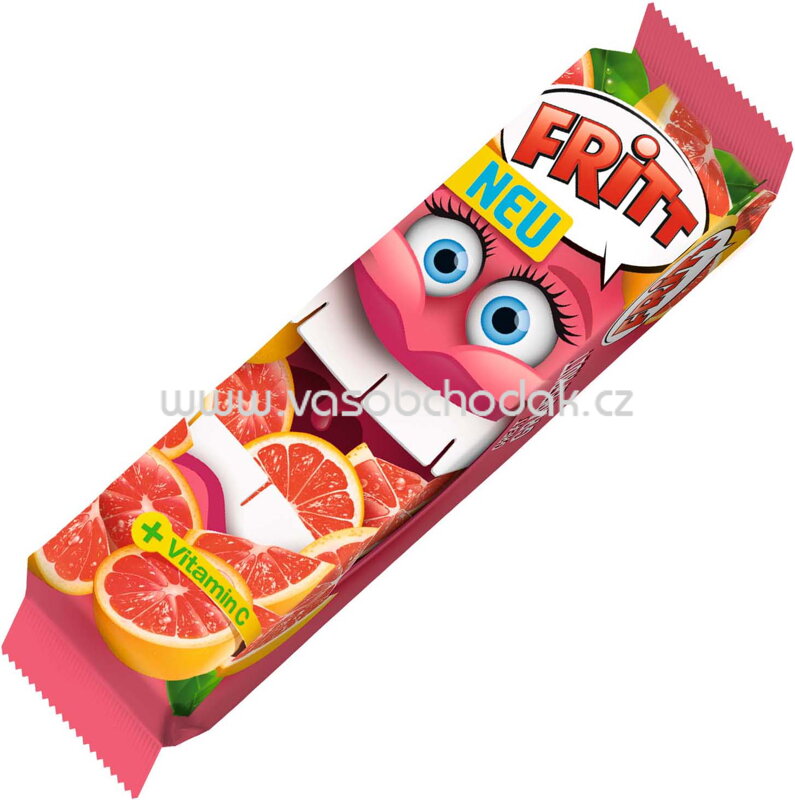 Fritt Kaubonbon Grapefruit, 6 St, 70g Fritt Kaubonbon Grapefruit, 6 St, 70g