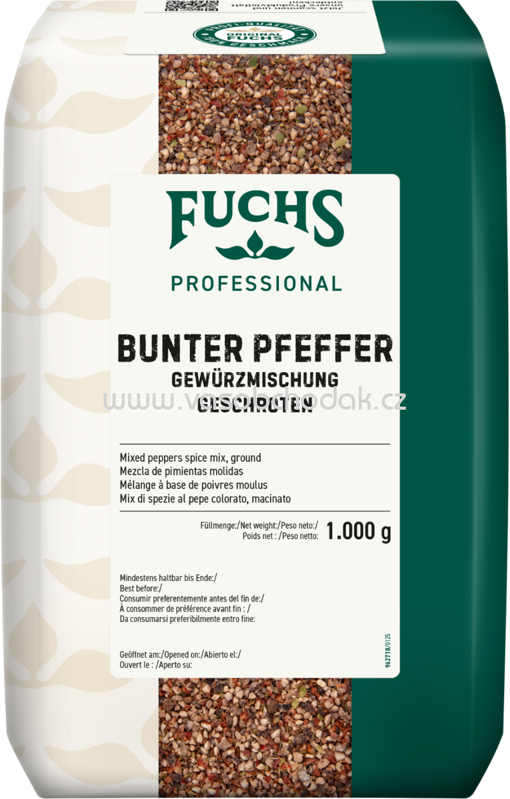 Fuchs Professional Bunter Pfeffer Gewürzmischung, geschroten, 1 kg