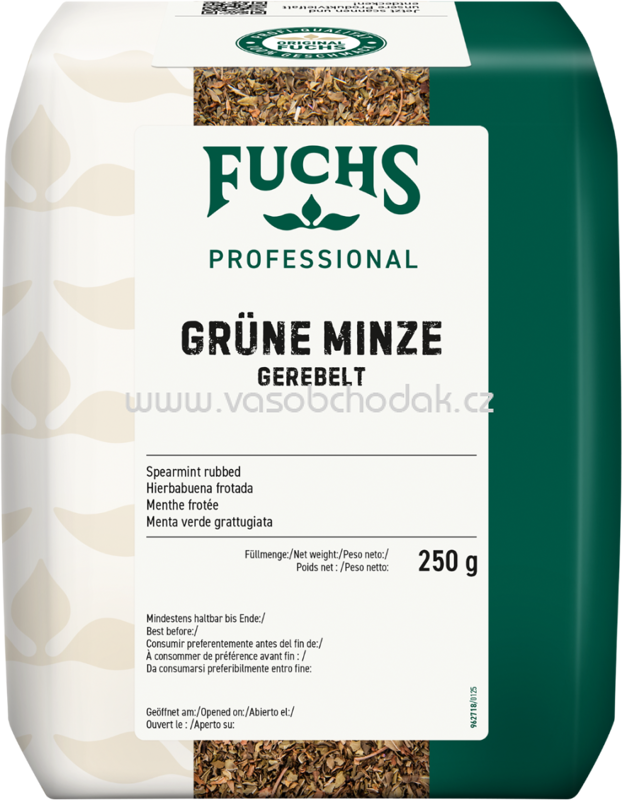 Fuchs Professional Grüne Minze, gerebelt, 250g