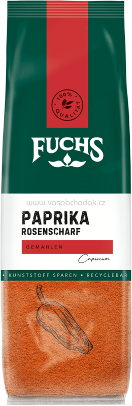 Fuchs Paprika rosenscharf, gemahlen, Beutel, 55g