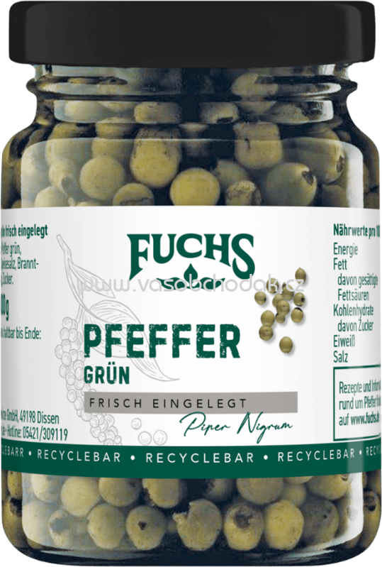 Fuchs Pfeffer grün eingelegt, 100g