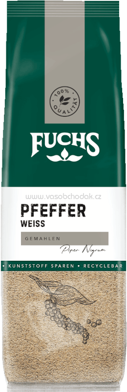 Fuchs Pfeffer weiß, gemahlen, Beutel, 60g