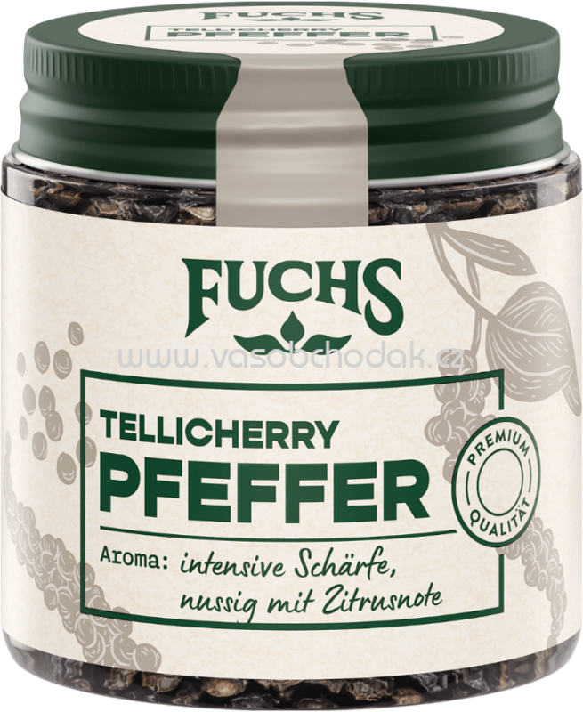 Fuchs Tellicherry Pfeffer, ganz, 55g
