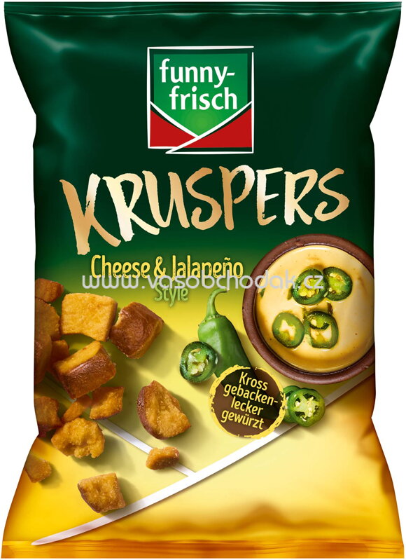 Funny-frisch Kruspers Cheese & Jalapeño Style, 120g Funny-frisch Kruspers Cheese & Jalapeño Style, 120g