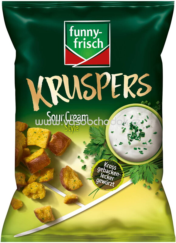 Funny-frisch Kruspers Sour Cream Style, 120g Funny-frisch Kruspers Sour Cream Style, 120g