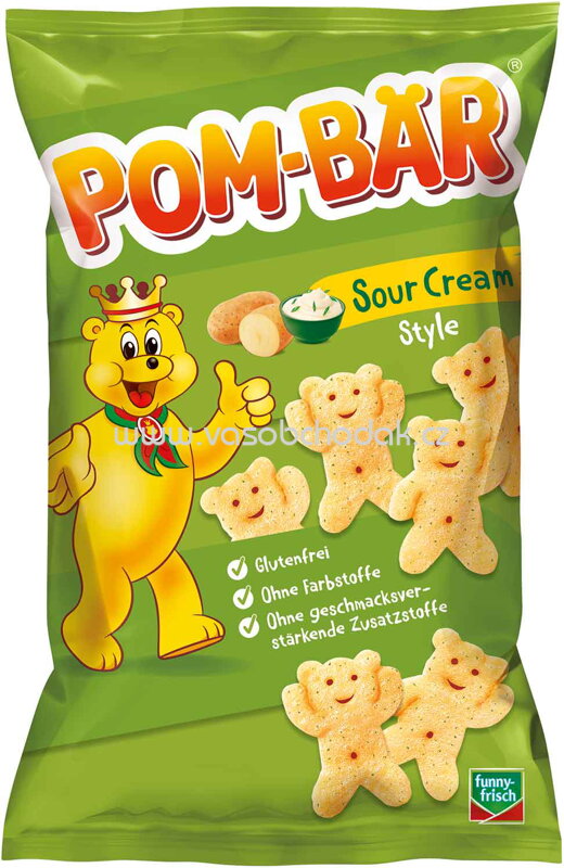 Funny-frisch Pom-Bär Sour Cream Style, 75g Funny-frisch Pom-Bär Sour Cream Style, 75g