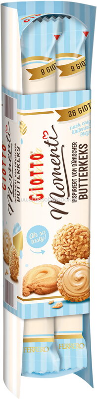 Giotto Momenti Dänischer Butterkeks, 4x9 St, 154g