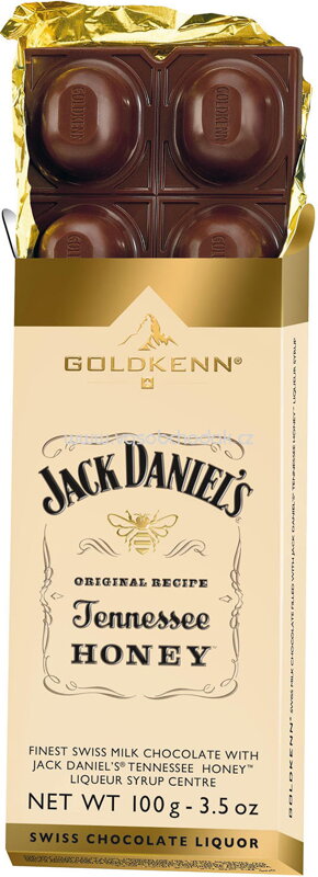 Goldkenn Schokoladentafel Jack Daniel's Tennessee Honey, 100g Goldkenn Schokoladentafel Jack Daniel's Tennessee Honey, 100g
