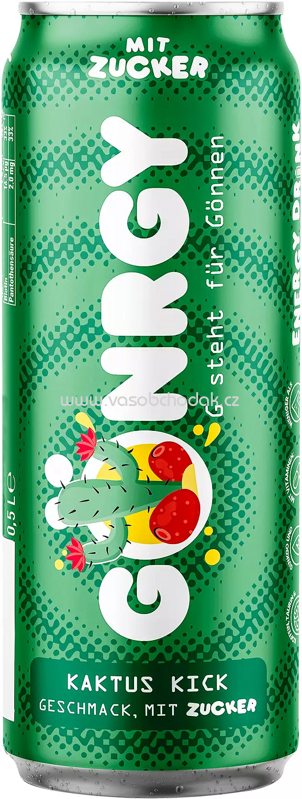 Gönrgy Kaktus Kick mit Zucker, 500 ml Gönrgy Kaktus Kick mit Zucker, 500 ml