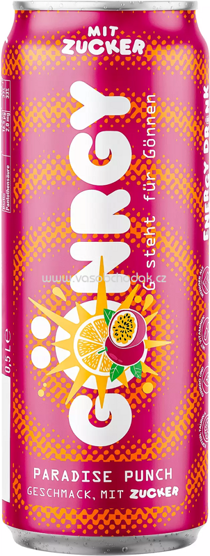 Gönrgy Paradise Punch mit Zucker, 500 ml Gönrgy Paradise Punch mit Zucker, 500 ml