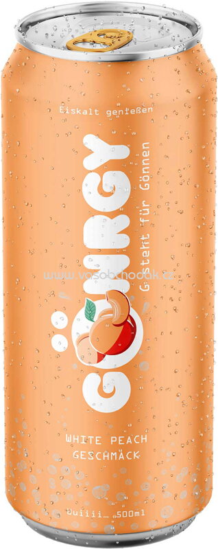 Gönrgy Energy White Peach, 500 ml