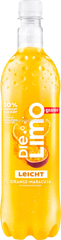 Granini Die Limo Leicht Orange-Maracuja, 1l