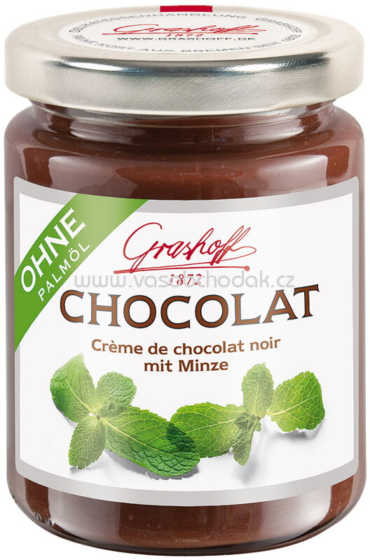 Grashoff Dunkle Chocolat mit Minze, 250g