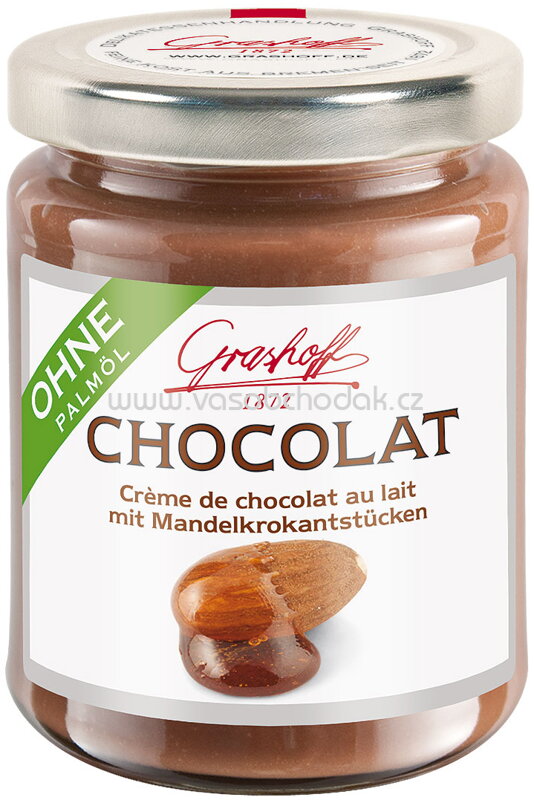 Grashoff Milch Chocolat mit Mandelkrokantstücken, 235g Grashoff Milch Chocolat mit Mandelkrokantstücken, 235g