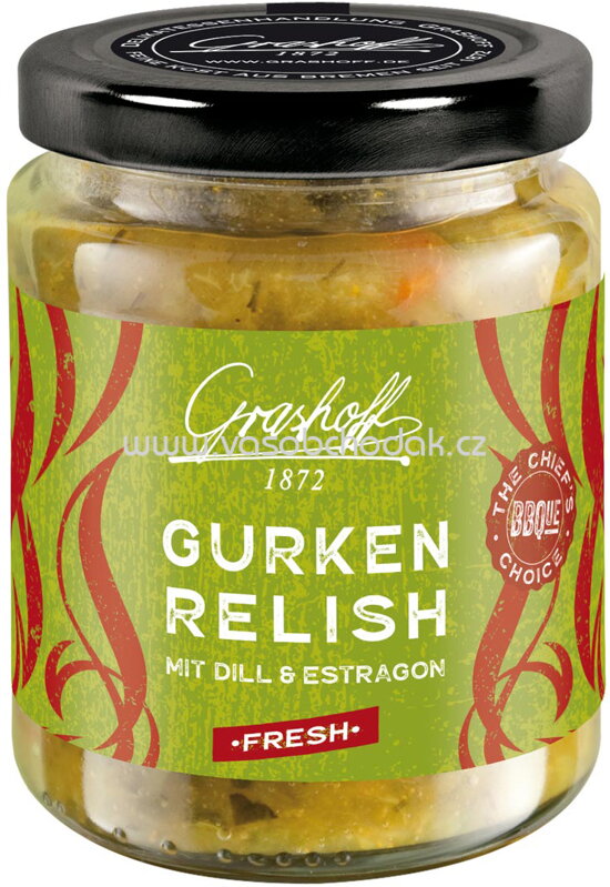 Grashoff BBQue Gurken - Relish, 200 ml Grashoff BBQue Gurken - Relish, 200 ml