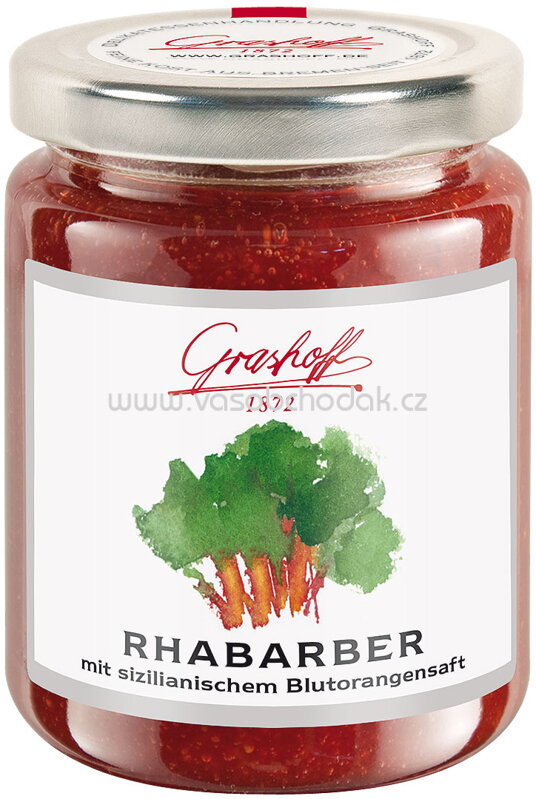 Grashoff Konfitüre Rhabarber, 250g