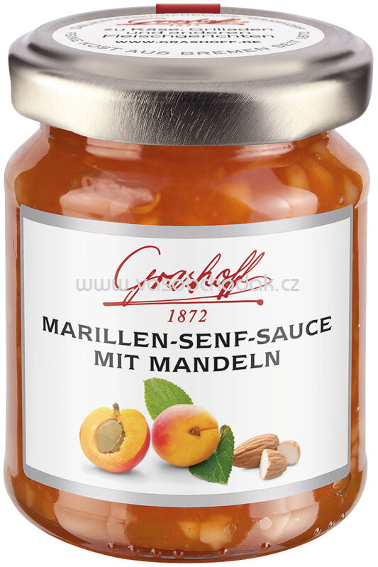 Grashoff Marillen Senf Sauce mit Mandeln, 125 ml Grashoff Marillen Senf Sauce mit Mandeln, 125 ml