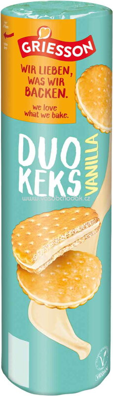 Griesson Duo Keks Vanilla, 500g Griesson Duo Keks Vanilla, 500g