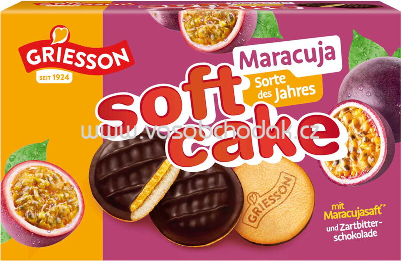 Griesson Soft Cake Maracuja, 2x150g, 300g Griesson Soft Cake Maracuja, 2x150g, 300g