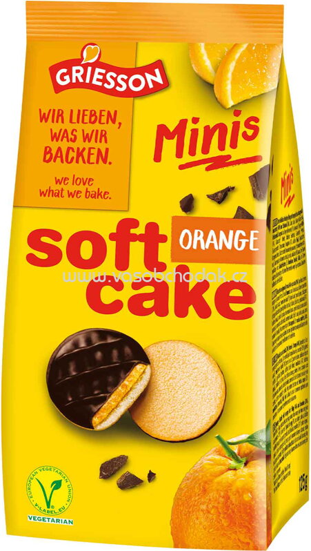 Griesson Soft Cake Orange Minis, 125g Griesson Soft Cake Orange Minis, 125g